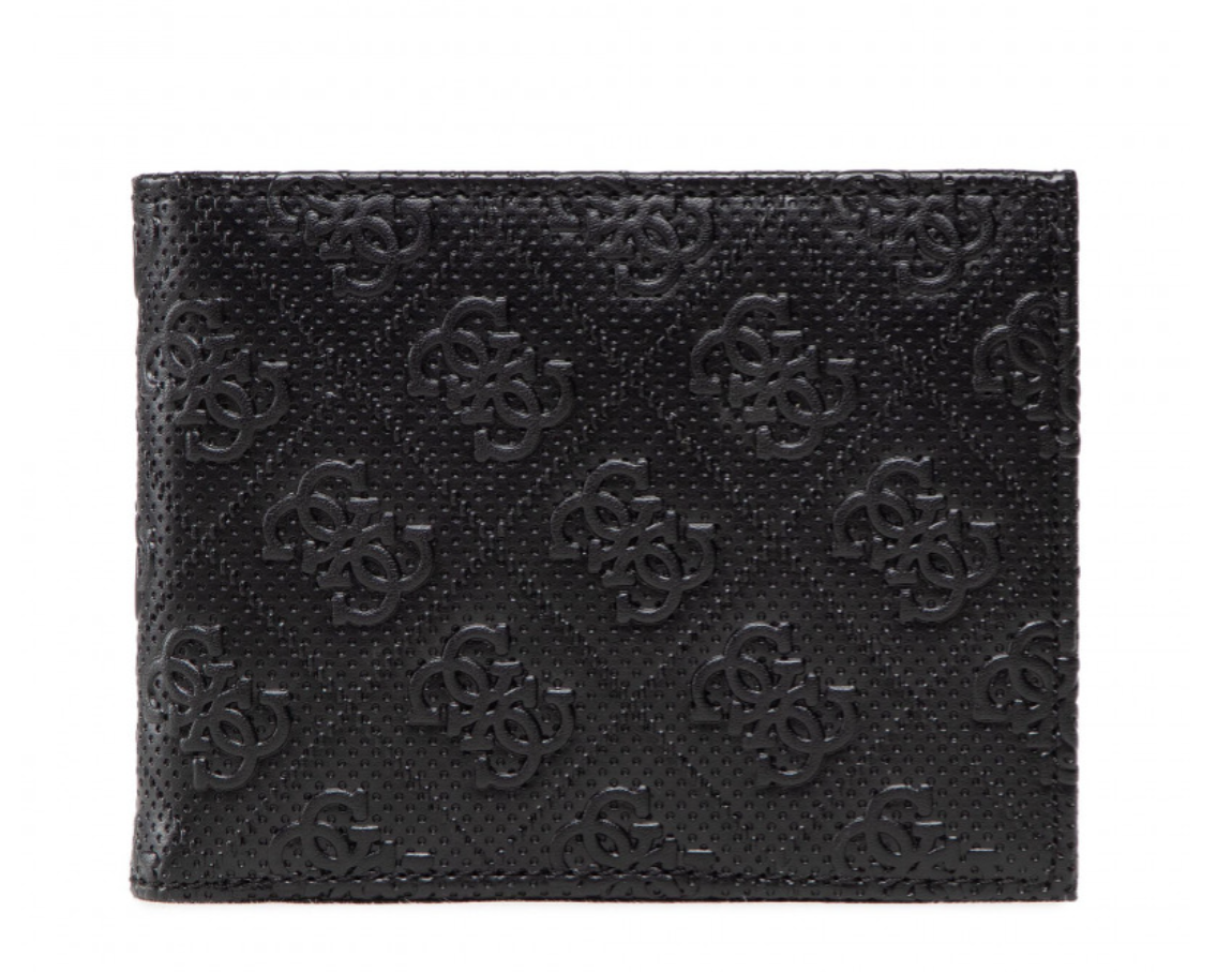 Guess, Vezzola, Textile Wallet, Logo Detail, SMESCHLEA20, Black, For Men - Feel You