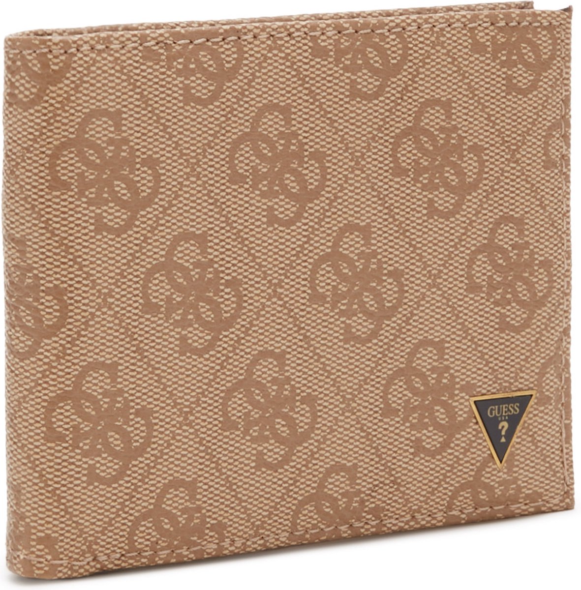 Guess, Vezzola, Textile Wallet, Small Billfold, SMVZLALEA20, Brown, For Men - Feel You
