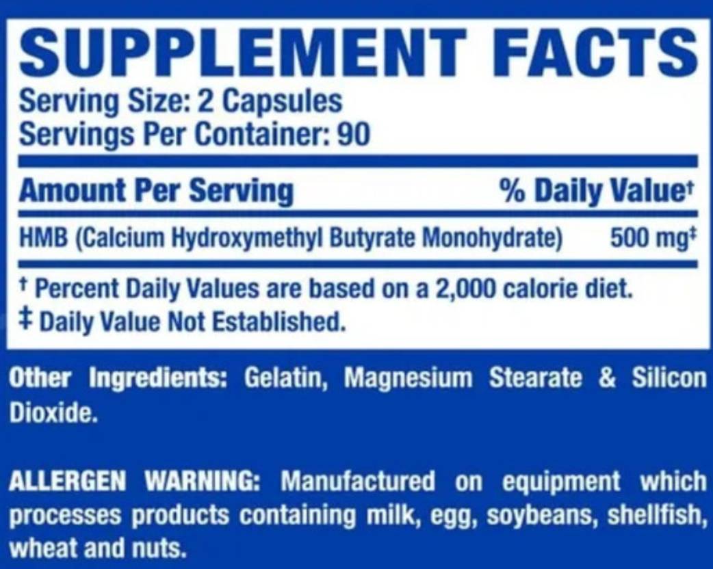 HMB 500 mg - 180 капсули - Feel You