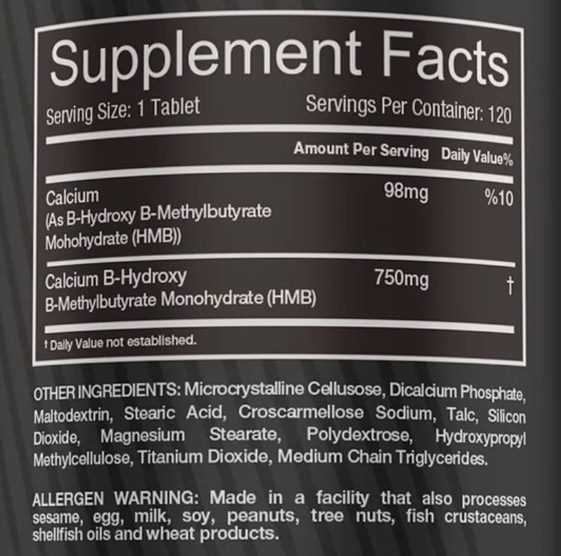 HMB 750 mg 120 Таблетки - Feel You