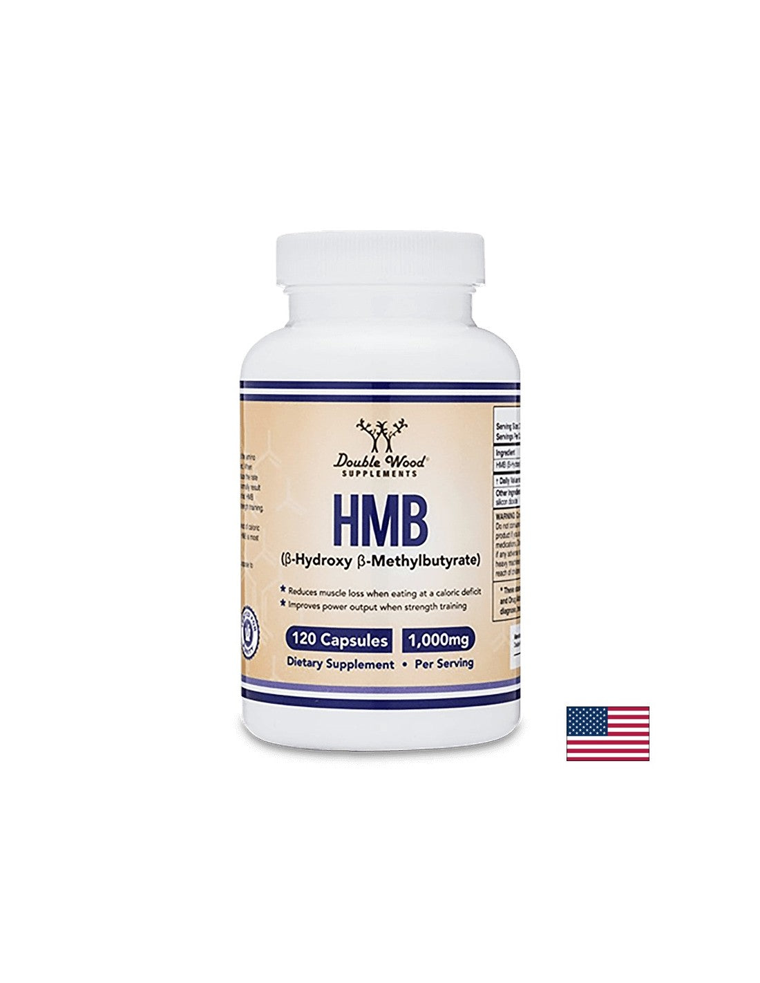 HMB (β – Hydroxy β – Methylbutyrate) / Бета- хидрокси-бета-метилбутират, 120 капсули Double Wood - Feel You