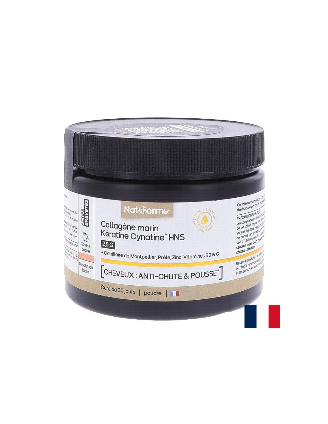 Коса и кожа - Хидролизиран морски колаген + кератин HNS, 120 g прах - Feel You