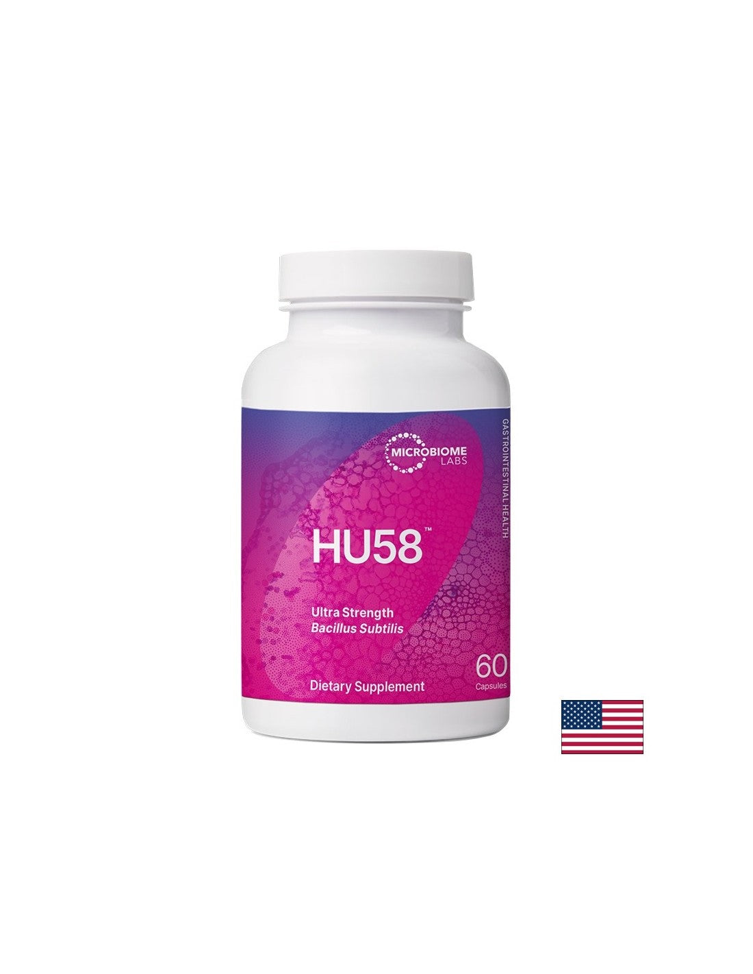 HU58™ – Научно проучен пробиотичен щам за чревен баланс и имунна модулация, 100 mg, 60 капсули - Feel You