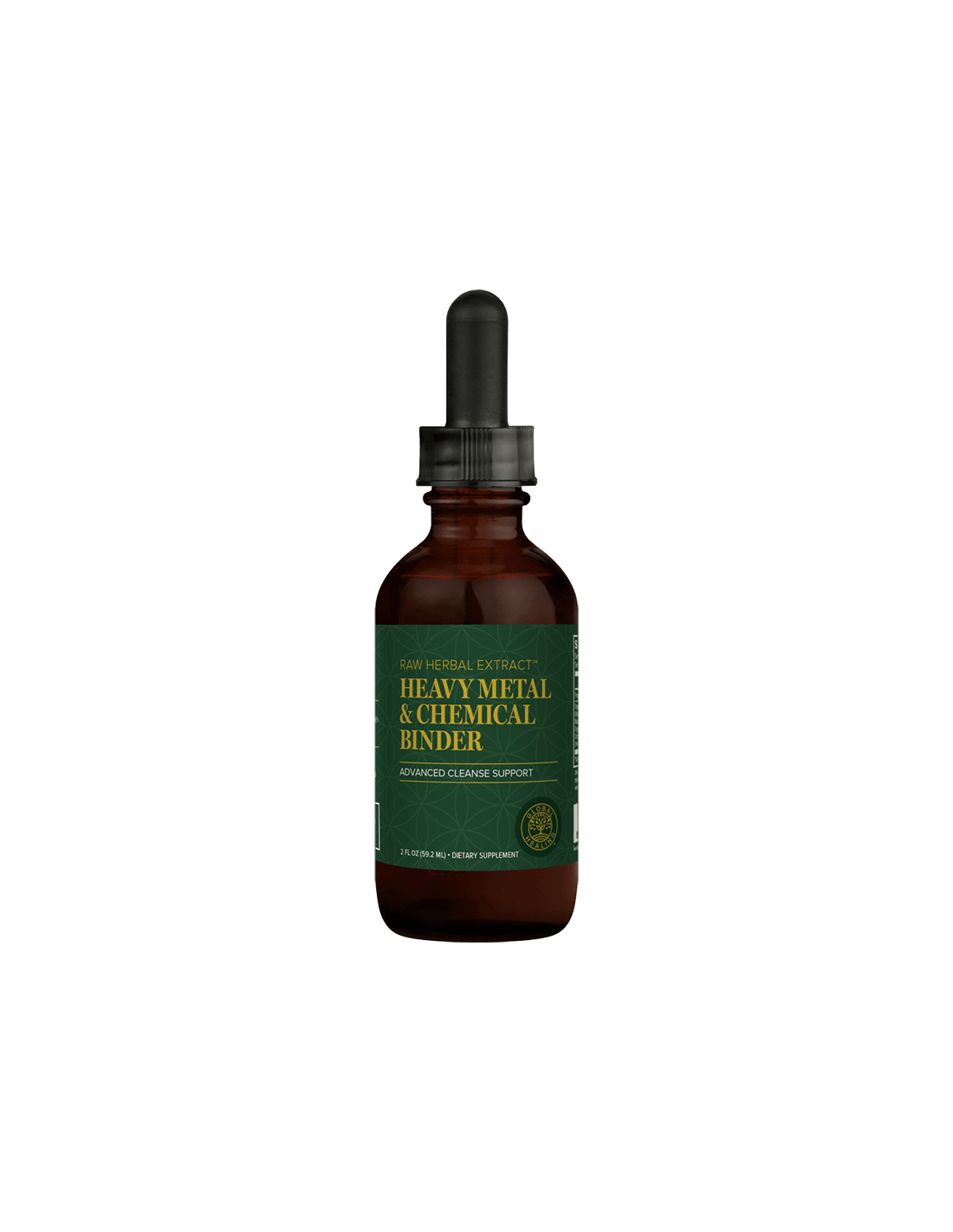 Heavy Metal & Chemical Cleanse / Детоксикация с билки, медицински гъби и активен въглен, 59.2 ml Global Healing - Feel You
