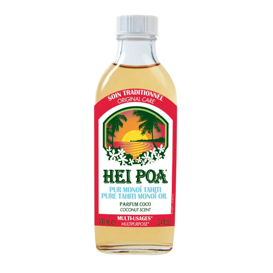 Hei Poa, Pure Thaiti Manoi, Hydrating, Nourishing, Coconut, Body Oil, For Body, Face & Hair, 100 ml - Feel You