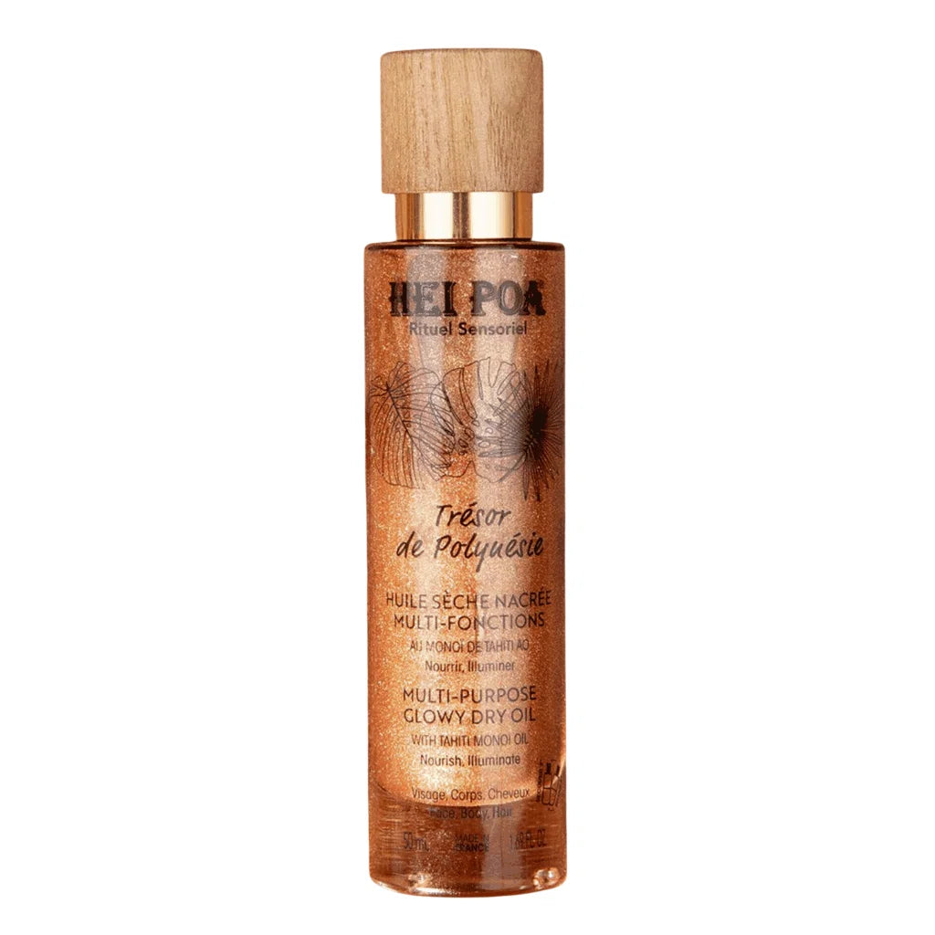 Hei Poa, Tresor De Polynesie, Monoi Oil, Glowing, Dry Body Oil, 50 ml - Feel You
