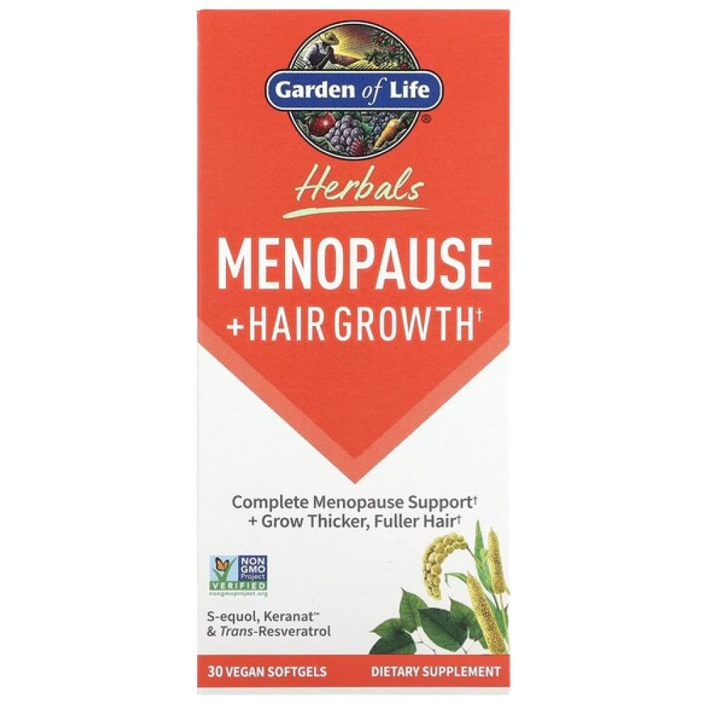 Herbals Menopause + Hair Growth - 30 Гел капсули - Feel You