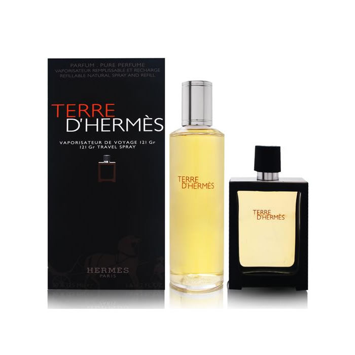 Hermes - Terre D'Hermes Pure Perfume Gift Set Perfume 30 ml refill + Terre D'Hermes Pure Perfume 125 ml - 30ml - Feel You