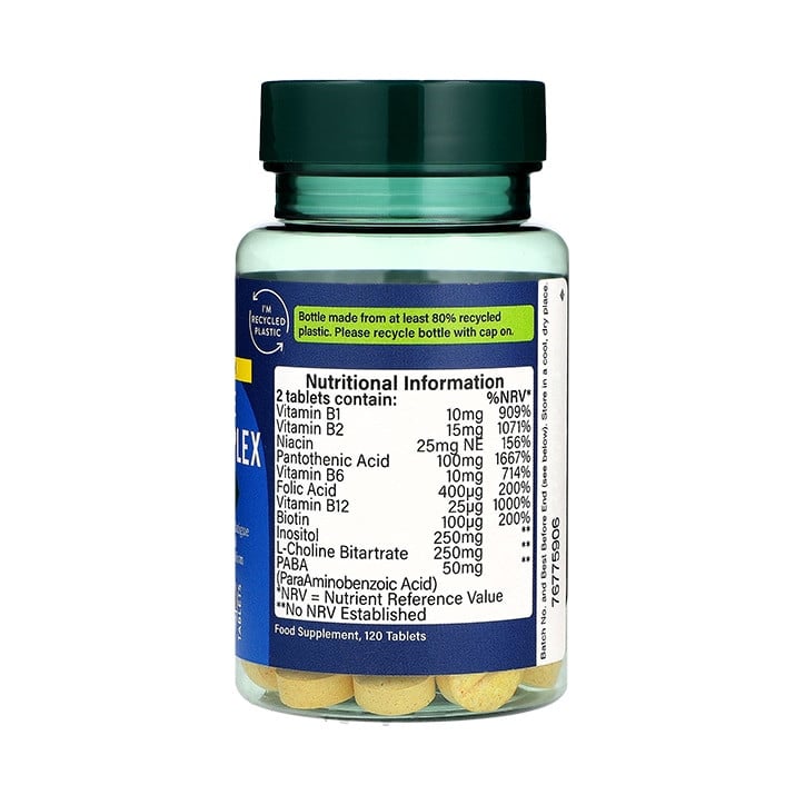 High Strength | Complete Vit B Complex - 120 Таблетки - Feel You