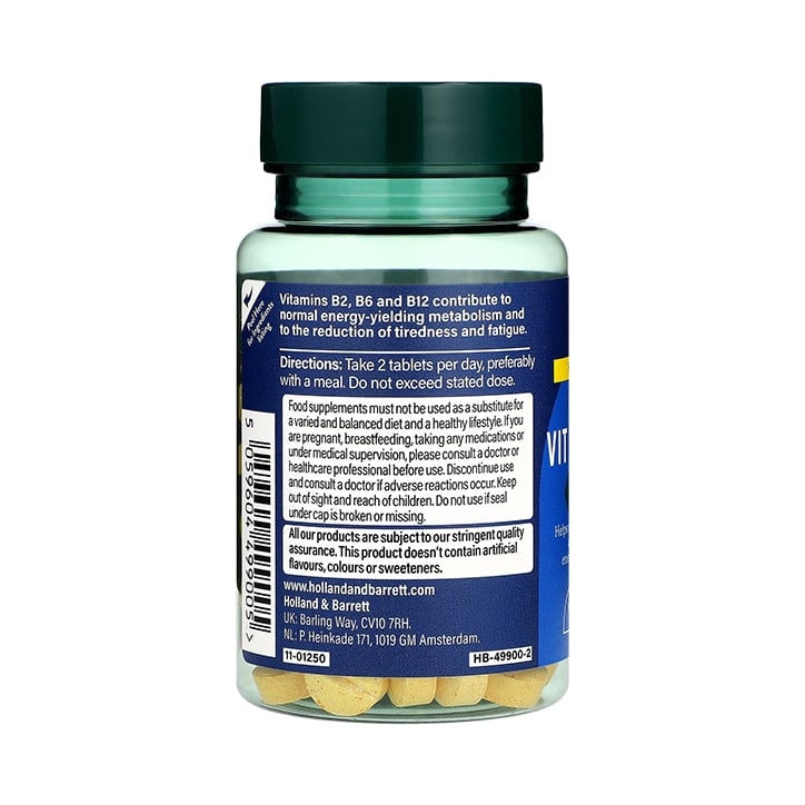 High Strength | Complete Vit B Complex - 120 Таблетки - Feel You