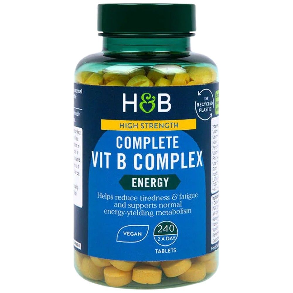 High Strength | Complete Vit B Complex - 240 Таблетки - Feel You