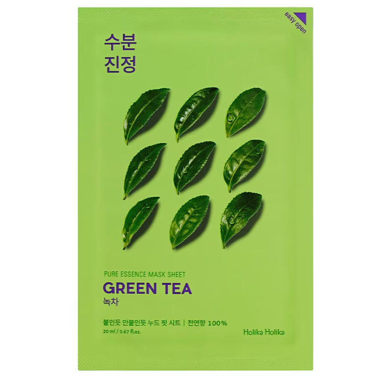 Holika Holika – Pure Essence Mask Sheet, Green Tea, 23ml - Feel You