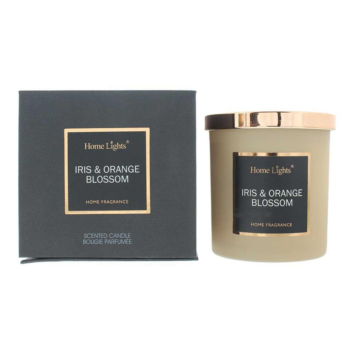 Home Lights, Iris Orange Blossom, Scented Candle, 215 g - Feel You