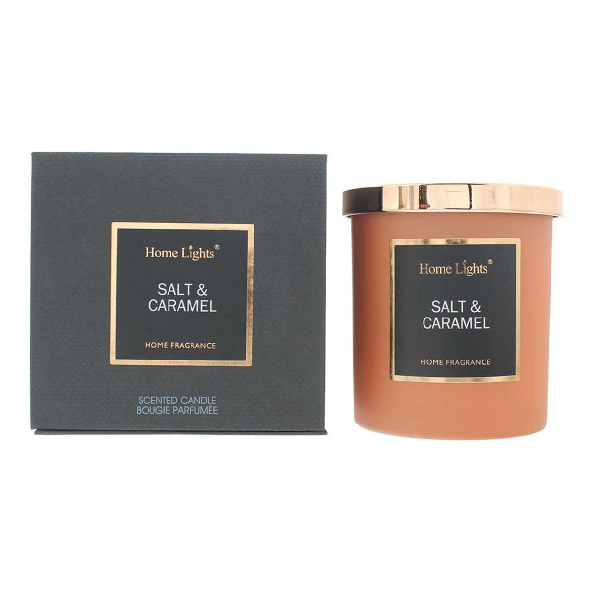 Home Lights, Salt & Caramel, Scented Candle, 215 g - Feel You