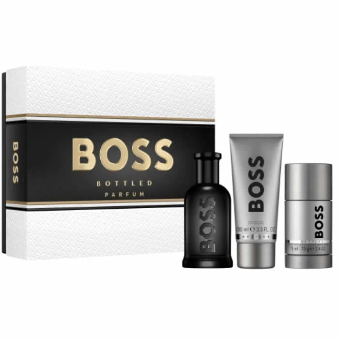 Hugo Boss - Boss Bottled Parfum Gift Set Parfum 100 ml, deostick 75 ml and shower gel 100 ml - 100ml - Feel You