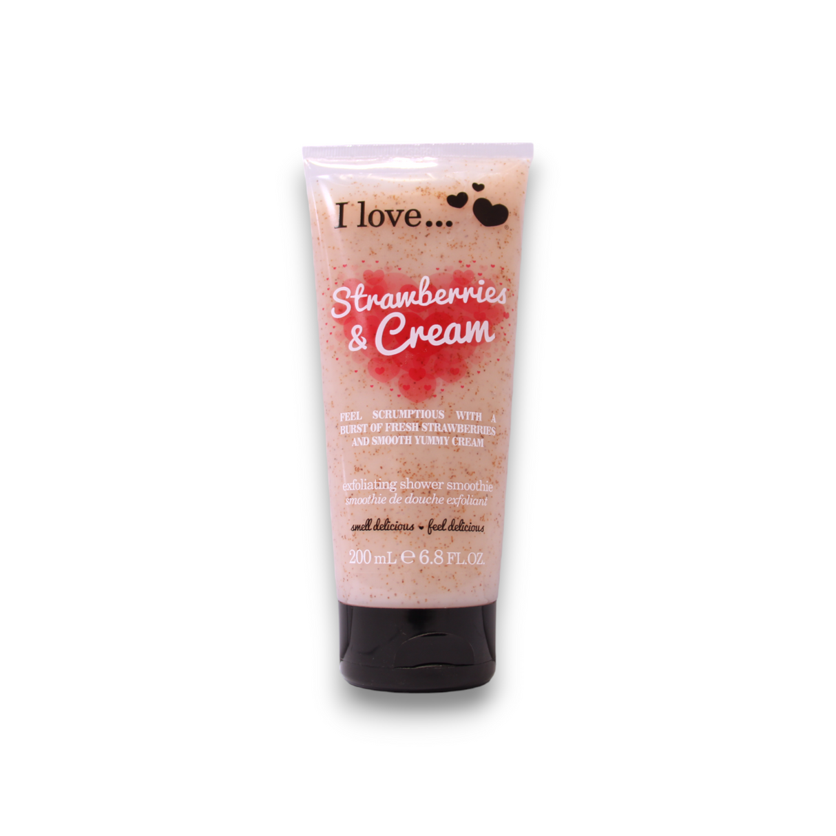 I Love, Strawberries & Cream, Exfoliating, Shower Gel, 200 ml - Feel You