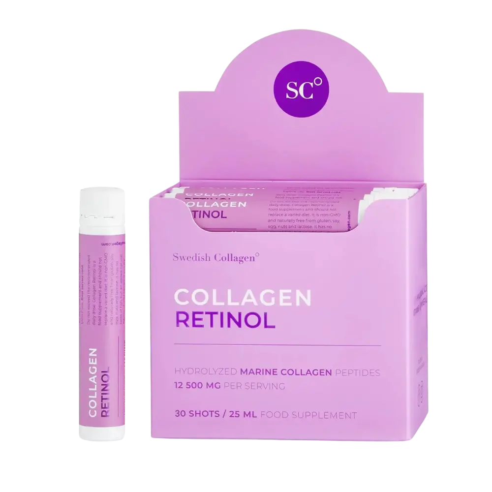 Рибен Колаген 12500 мг с Ретинол, Хиалуронова Кис., Биотин, МСМ /30 бр х 25 мл/ Swedish Collagen - Feel You