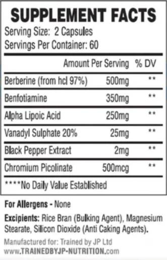 In-Sure | with Berberine and Benfotiamine - 120 капсули - Feel You