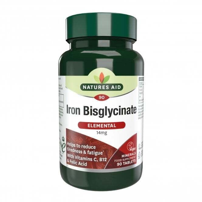 Нежно желязо формула (Iron Bisglycinate) 14мг 90 таблетки - Feel You