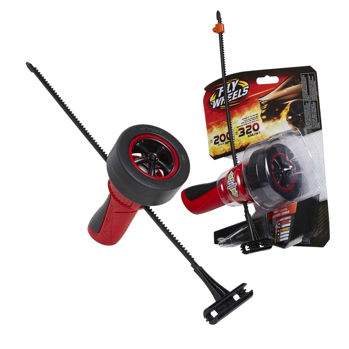 Jakks Pacific, 1 Tyre + Ejector Off Road Power Claw, Jakks Pacific, Fly Wheels, Red/Black, For Boys - Feel You