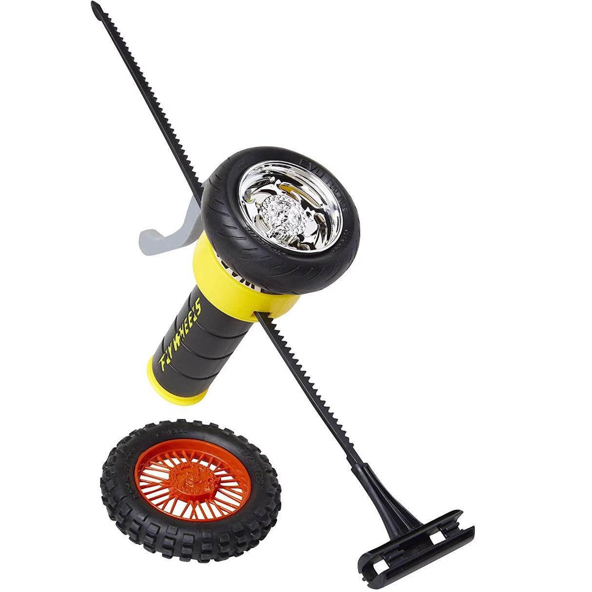 Jakks Pacific, 1 Tyre + Ejector Street Shadow, Jakks Pacific, Fly Wheels, Yellow, For Boys - Feel You