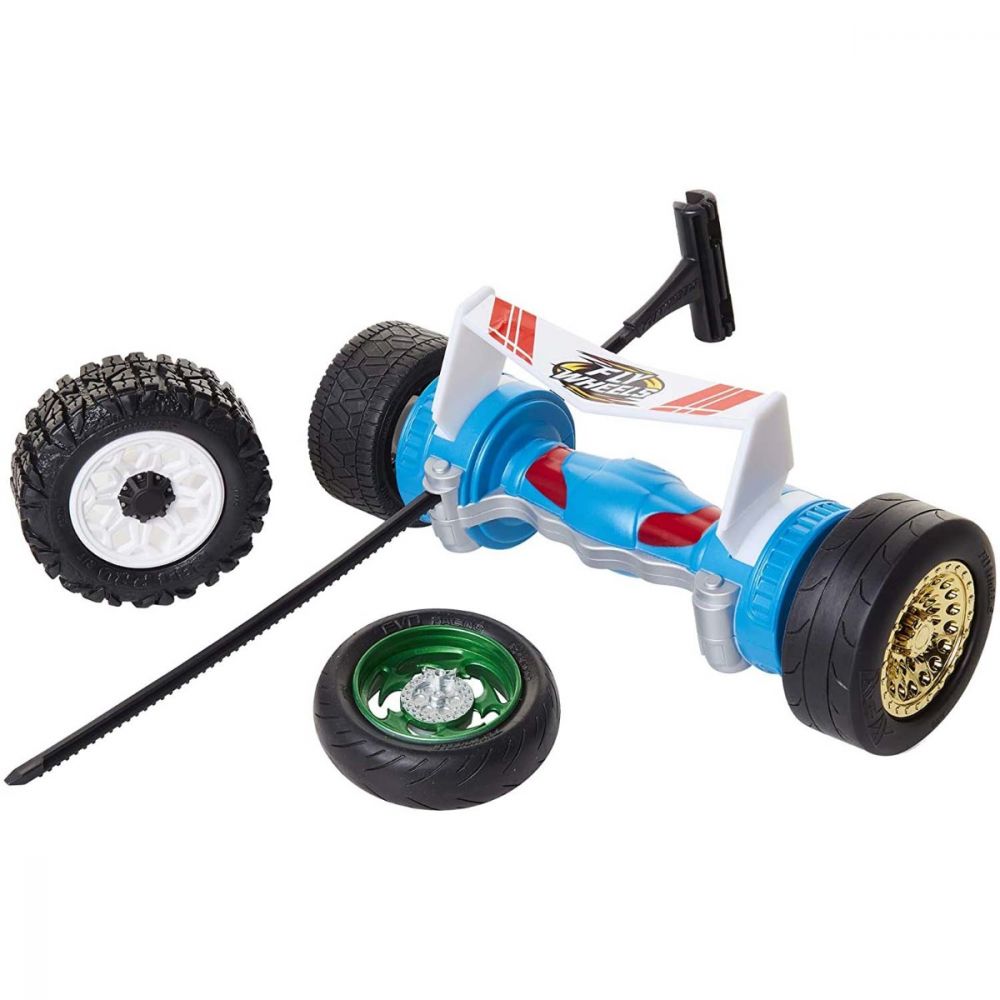 Jakks Pacific, 4 Tyres + Turbo Launcher, Jakks Pacific, Fly Wheels, Blue, For Boys - Feel You