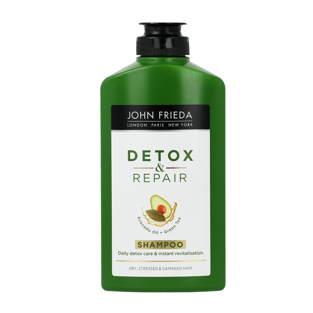 John Frieda, Detox & Repair, Avocado Oil, Hair Dry Shampoo, For Repairing, 250 ml - Feel You