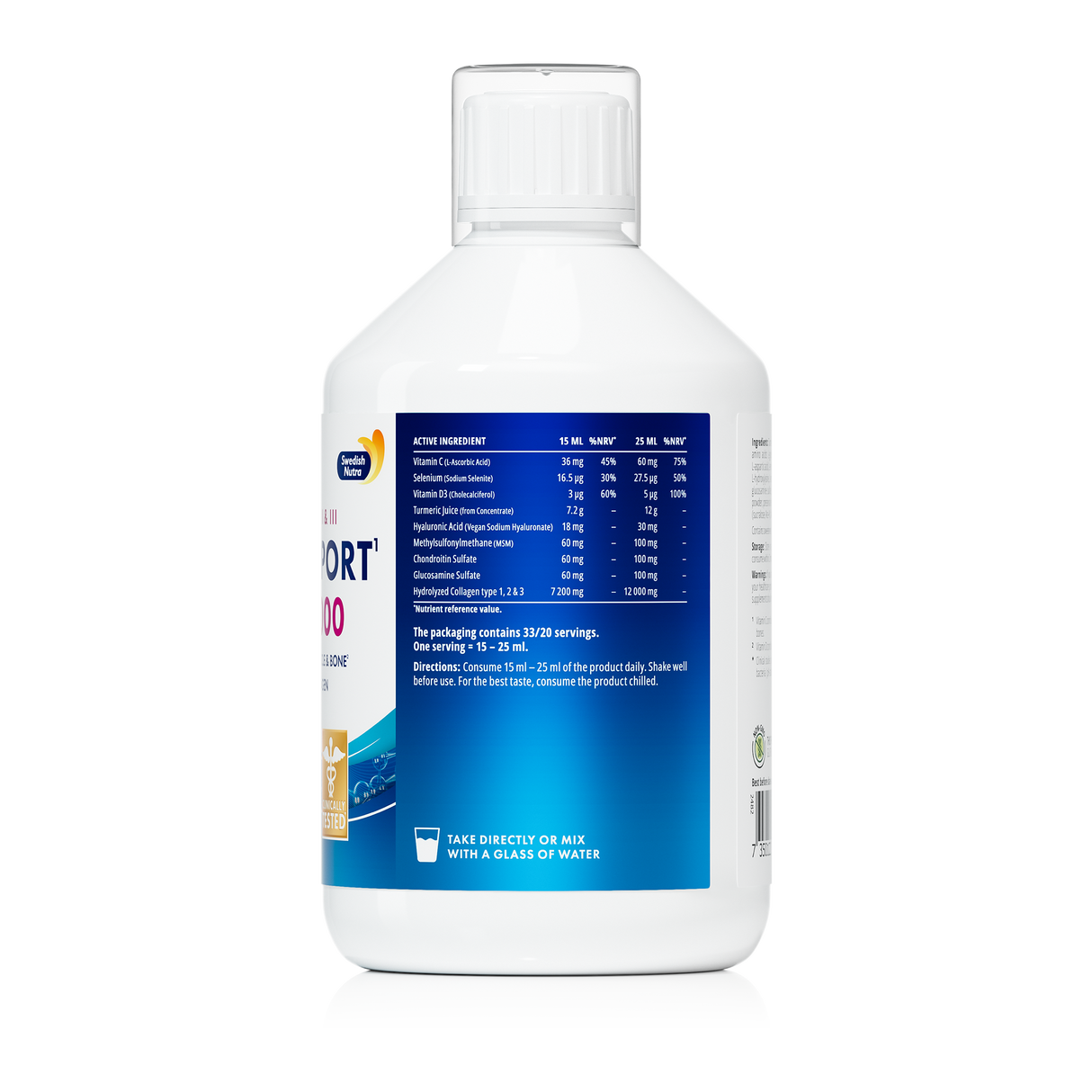 Течен колаген за стави Joint Support MAX 12000 MG - 500 мл - Feel You
