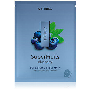 KORIKA - Superfruits Detoxifying Sheet Mask ( blueberry ) - 25.0g - Feel You