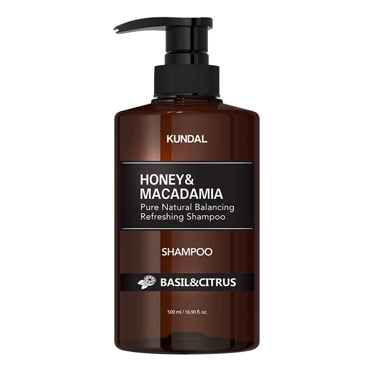 KUNDAL – Honey & Macadamia Nature Shampoo, Basil & Citrus, 500ml - Feel You