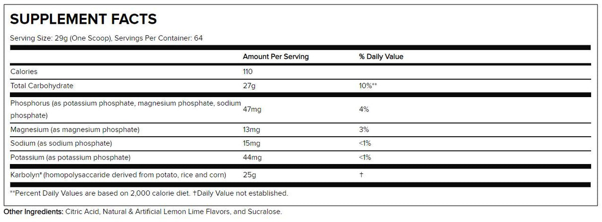 Karbolyn Hydrate | Performance Carb with Electrolytes - 1856 грама - Feel You