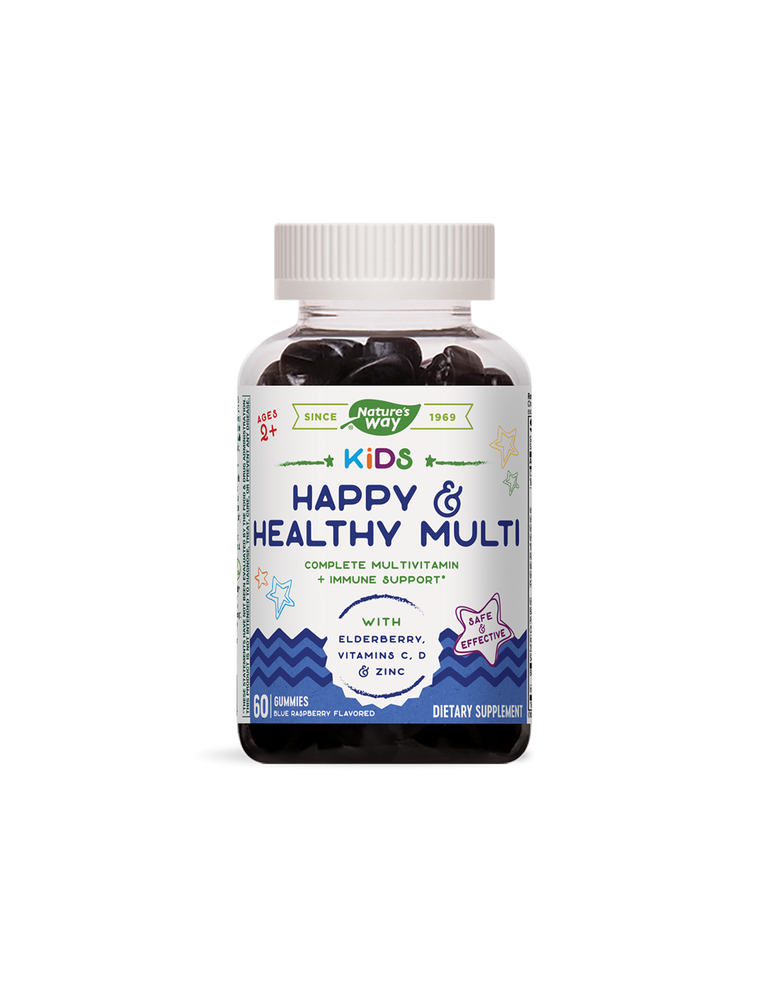 Kids Happy & Healthy Multi / Мултивитамини за деца/, 60 желирани таблетки Nature’s Way - Feel You