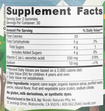 Kids Vitamin C Gummies - 60 желирани бонбони - Feel You
