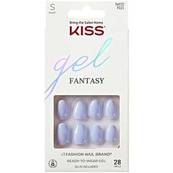 Kiss My Face - Gel Fantasy Day 1 Blue - Nalepovací nehty ( 28 ks ) - Feel You