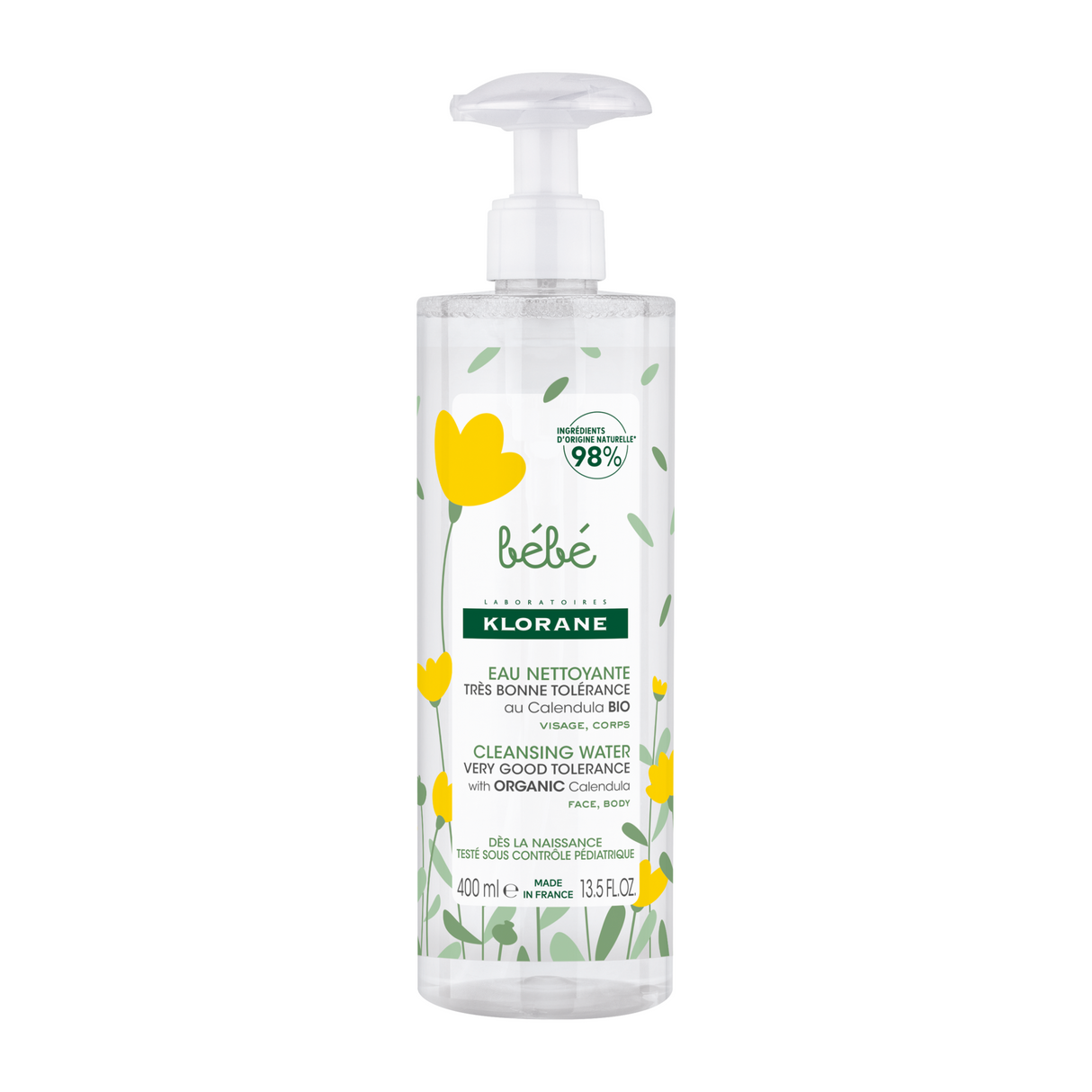 Klorane - Cleansing Water - Čisticí voda s bio měsíčkem - 400ml - Feel You