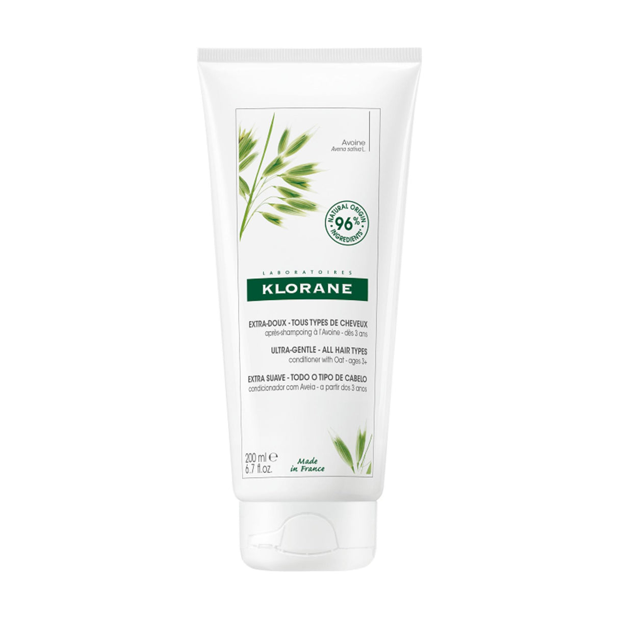 Klorane, Oat Milk, Oat, Hair Conditioner, Softens, 200 ml - Feel You