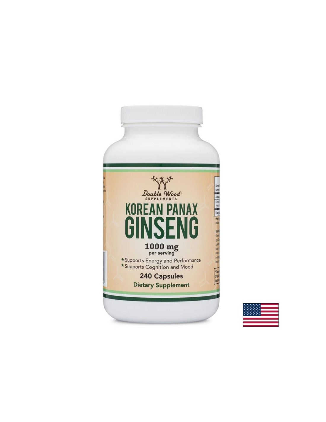 Korean Panax Ginseng - Корейски женшен, 240 капсули Double Wood - Feel You