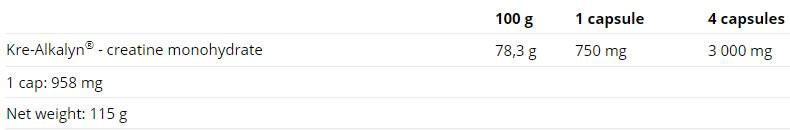 Kre-Alkalyn - 120 капсули - Feel You