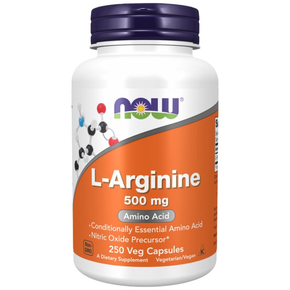 L-Arginine 500 mg - 250 капсули - Feel You