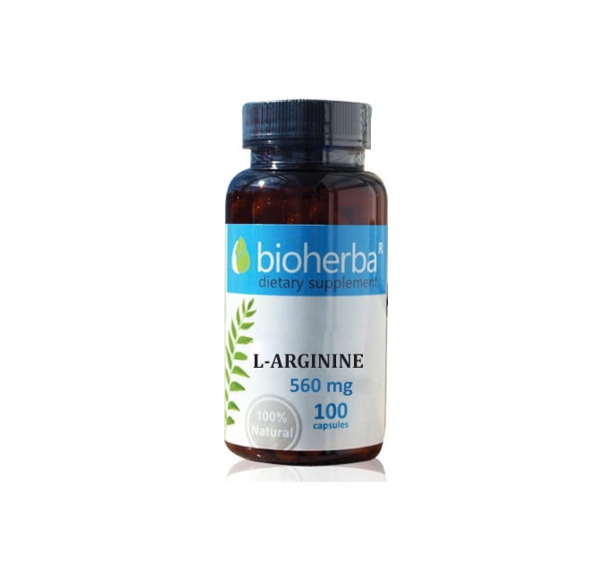 L-Arginine 560 mg - 100 капсули - Feel You