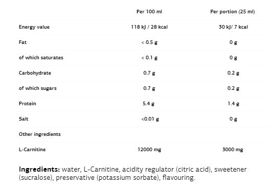 L-Carnitine 3000 / 7 x 25 ml - Feel You