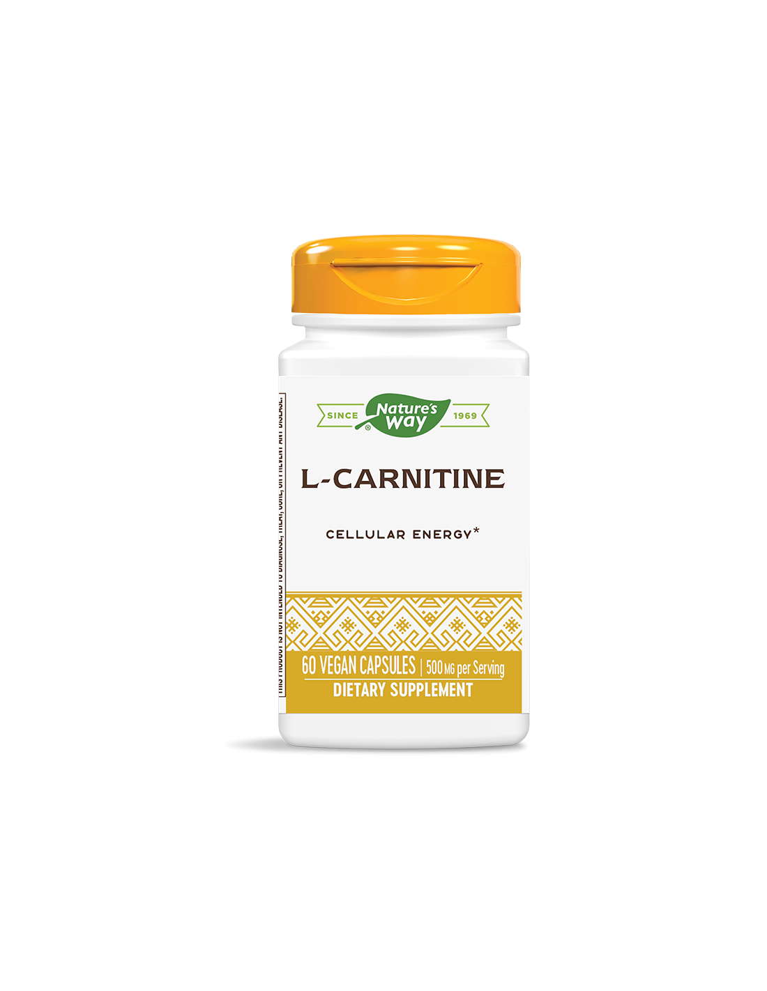 L-Carnitine/ Л-Карнитин 500 mg х 60 капсули Nature’s Way - Feel You
