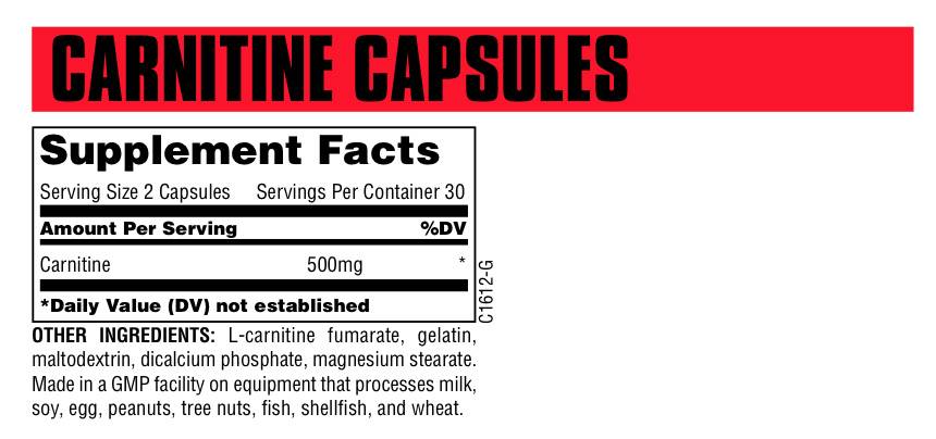 L-Carnitine Capsules 60 капсули - Feel You