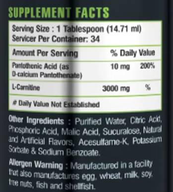 L-Carnitine Liquid - 500 мл - Feel You