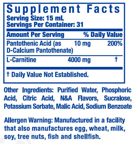 L-Carnitine Liquid XS 4000 - 473 мл - Feel You