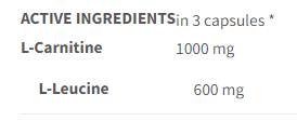 L-Carnitine Pro | with Leucine - 120 капсули - Feel You