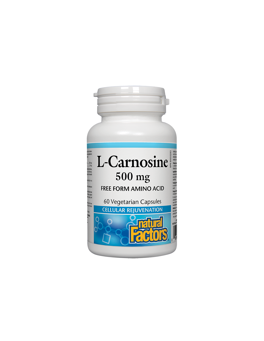 L-Carnosine/ Л-Карнозин 500 mg х 60 капсули Natural Factors - Feel You