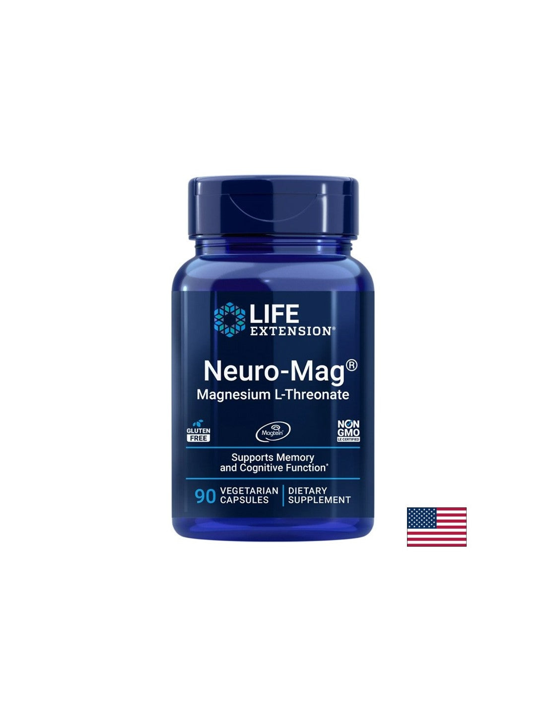 Магнезий L-треонат – Концентрация и памет, Neuro-Mag®, 144 mg, 60 желирани таблетки - Feel You