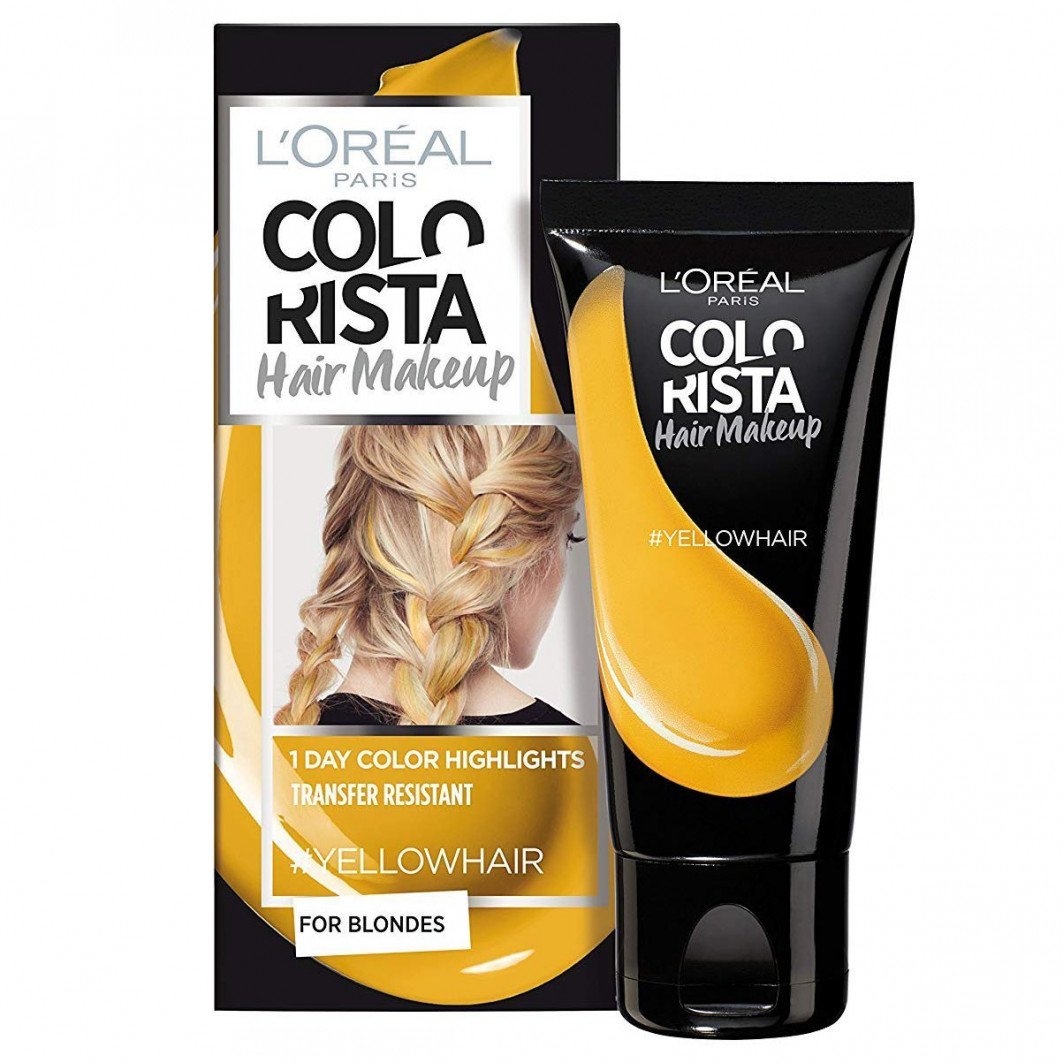 L'Oreal Paris, Colorista Hair Makeup, Semi-Permanent Hair Dye, #YELLOWHAIR, 30 ml - Feel You