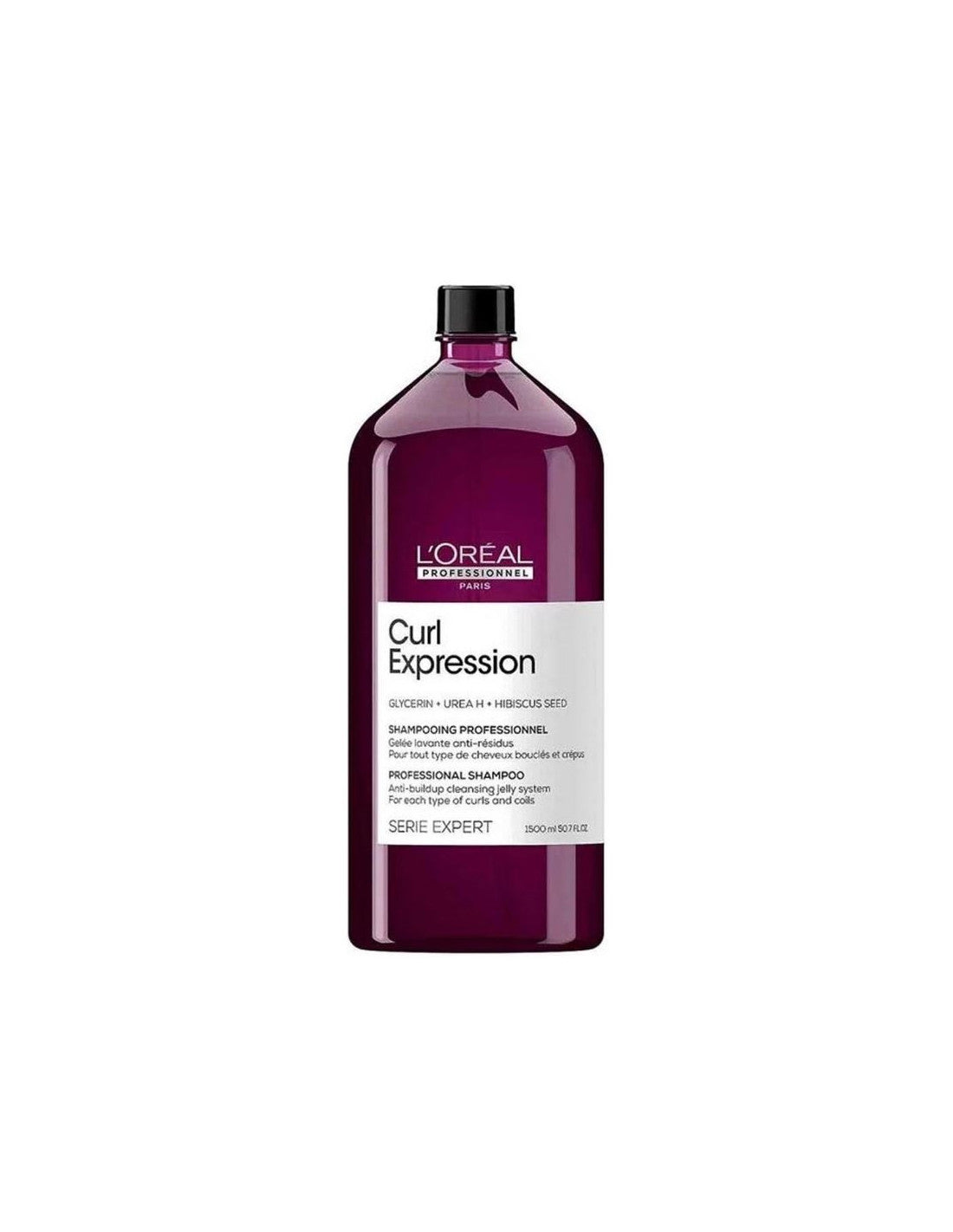 L'Oreal Professionnel, Serie Expert Curl Expression, Glycerin + Urea H + Hibiscus Seed, Hair Shampoo, Clarifying, 1500 ml - Feel You